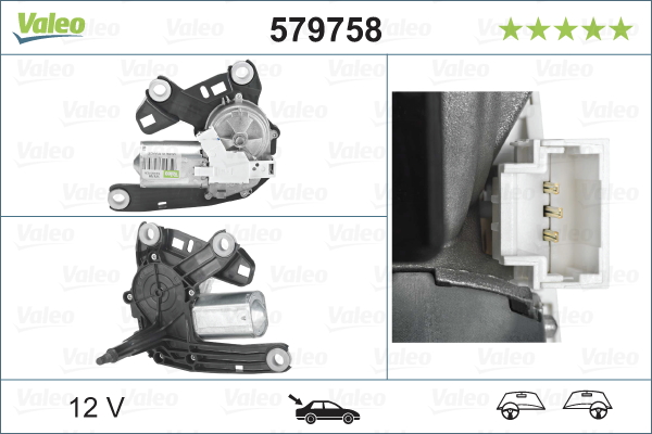 Wiper Motor - 579758 VALEO